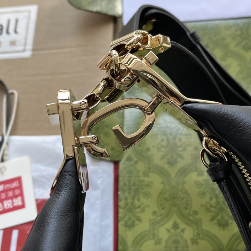Gucci Atache Large Shoulder Bag Black For Women, Women’s Bags 13.8in/35cm GG‎ ‎702823 UXWBG 1037