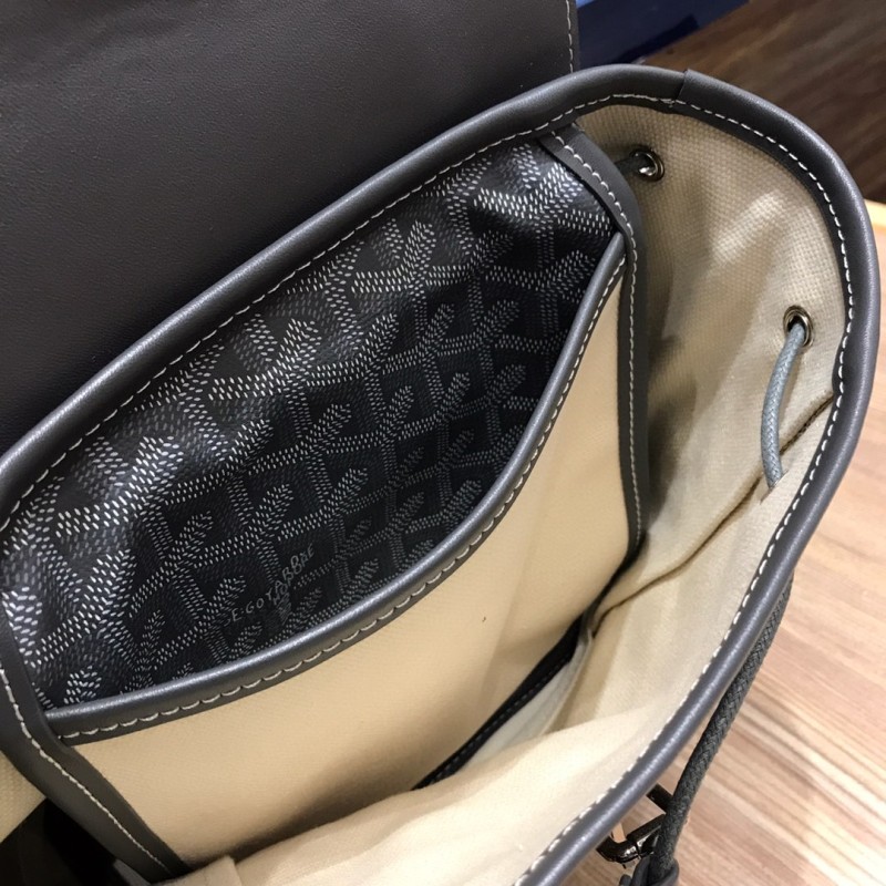 Goyard Alpin Mini Backpack Green/Navy Blue/Grey For Women‎ 9.1in/23cm ALPIN2MINTY33CL33P