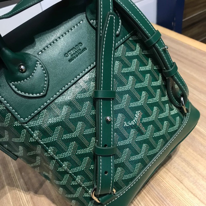 Goyard Alpin Mini Backpack Green/Navy Blue/Grey For Women‎ 9.1in/23cm ALPIN2MINTY33CL33P