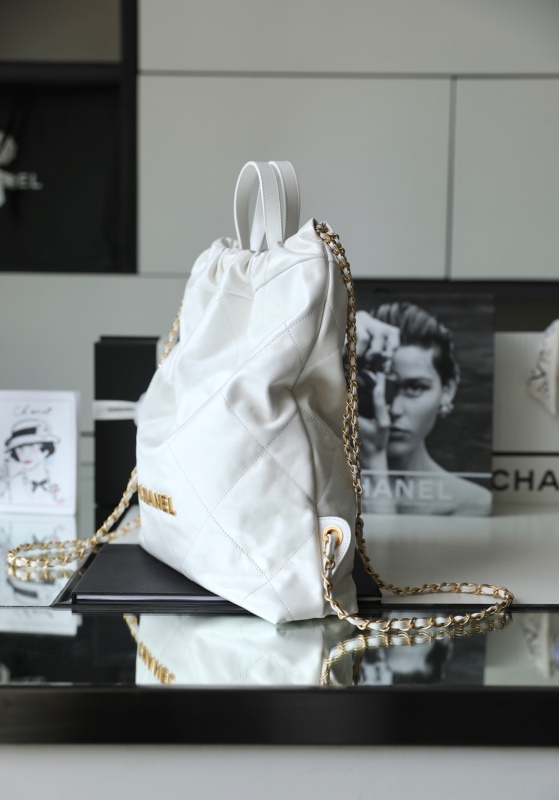 Chanel Large CHANEL 22 Backpack White For Women, Women’s Bags 19.9in/51cm AS3313 B08037 10601