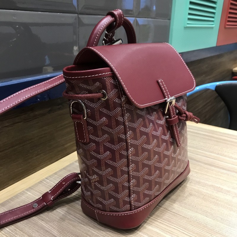 Goyard Alpin Mini Backpack Brugundy/Red/Blue For Women‎ 9.1in/23cm ALPIN2MINTY33CL33P