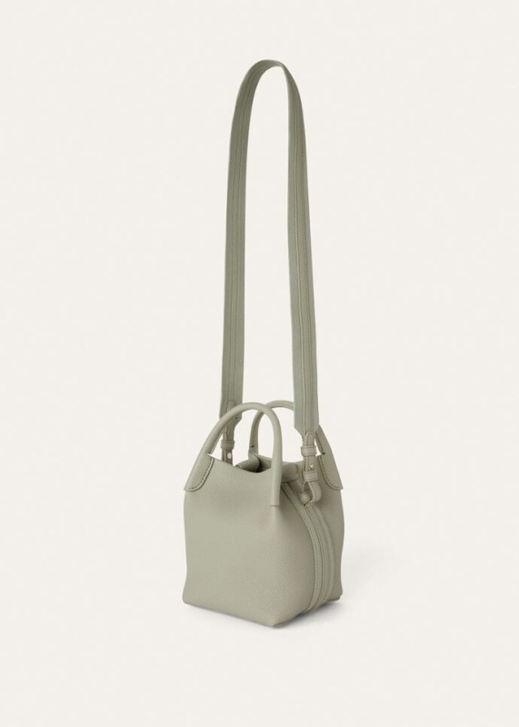 [True-to-ORIGINAL]Loro Piana Micro Bale Bag Light Wasabi For Women 5.2 in/ 13 cm FAN4647 50YB