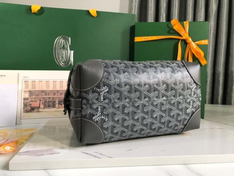 Goyard Bowling 25 Toiletry Bag Navy Blue/Black/Brown For Women‎ 9.4in/24cm BOWLIN025TY01CL03P