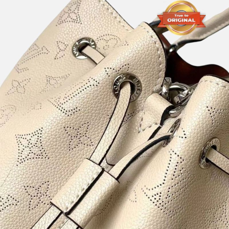 [True-to-ORIGINAL] Louis Vuitton Bella Tote Mahina Creme Beige For Women 12.6in/32cm M59203