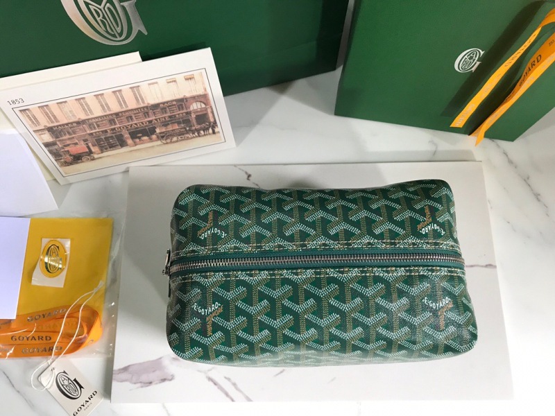 Goyard Bowling 25 Toiletry Bag Green/Yellow For Women‎ 9.4in/24cm BOWLIN025TY01CL03P