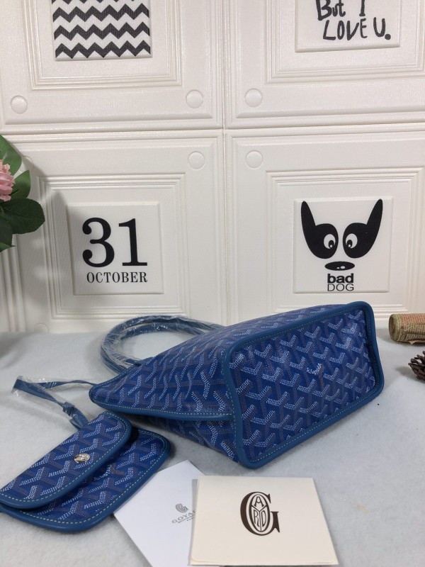 Goyard Anjou PM Bag Blue For Women‎ 7.9in/20cm