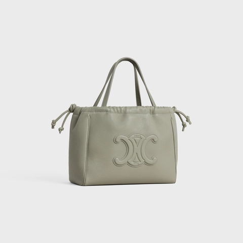 Celine Cuir Triomphe Green Clay Bag For Women 111013ENY.31GC- 22.5 Cm/ 9 Inches