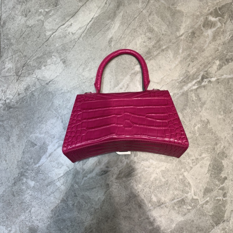 Balenciaga Hourglass Small Handbag In Dark Pink, For Women, Women’s Bags 9in/23cm