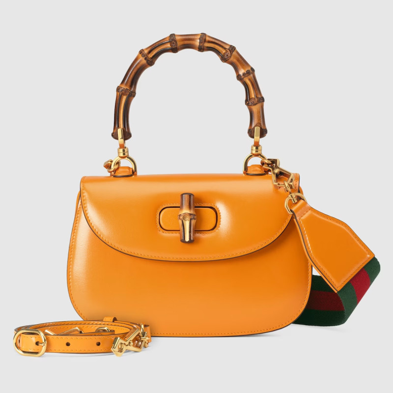 Gucci Bamboo 1947 Small Top Handle Bag For Women-675797 10ODT 7769