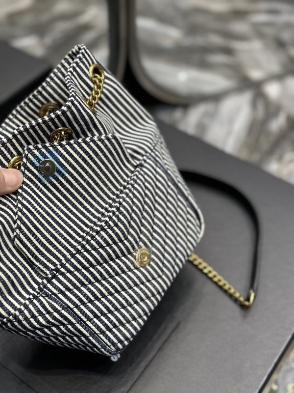 Saint Laurent Joe Backpack Black For Women‎ 7.5in/19cm