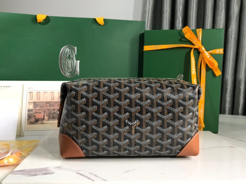 Goyard Bowling 25 Toiletry Bag Navy Blue/Black/Brown For Women‎ 9.4in/24cm BOWLIN025TY01CL03P