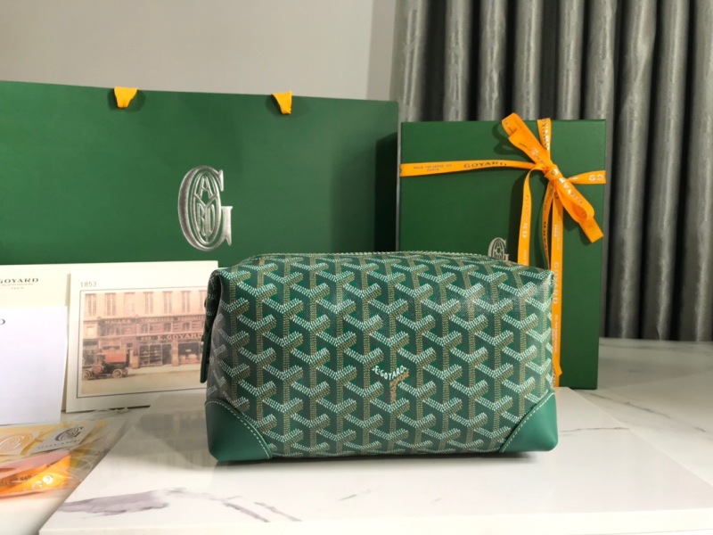 Goyard Bowling 25 Toiletry Bag Green/Yellow For Women‎ 9.4in/24cm BOWLIN025TY01CL03P