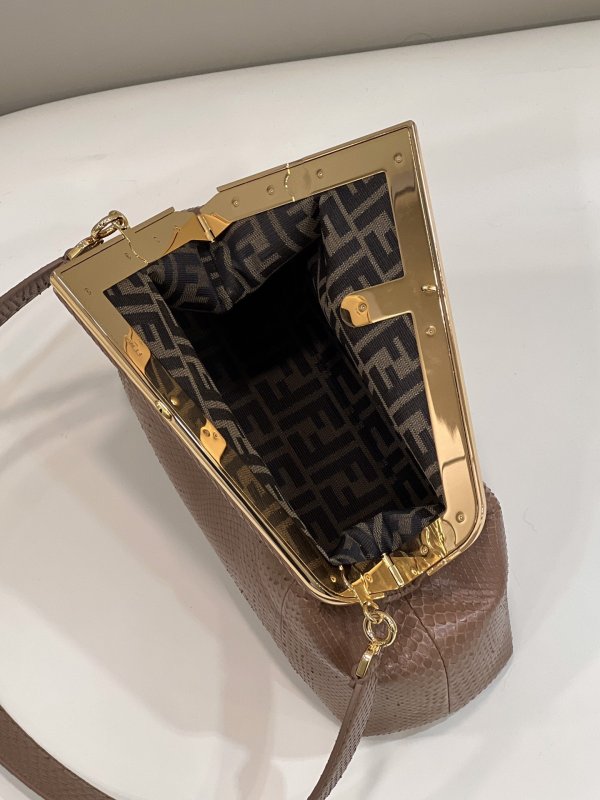 Fendi First Small Beige Bag For Woman 26cm/10in