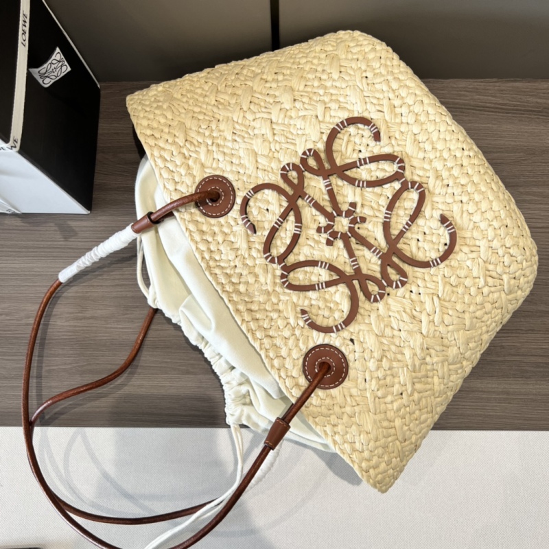 Loewe Small Anagram Basket Bag Beige/Brown For Women 15in / 38cm A223P65X01