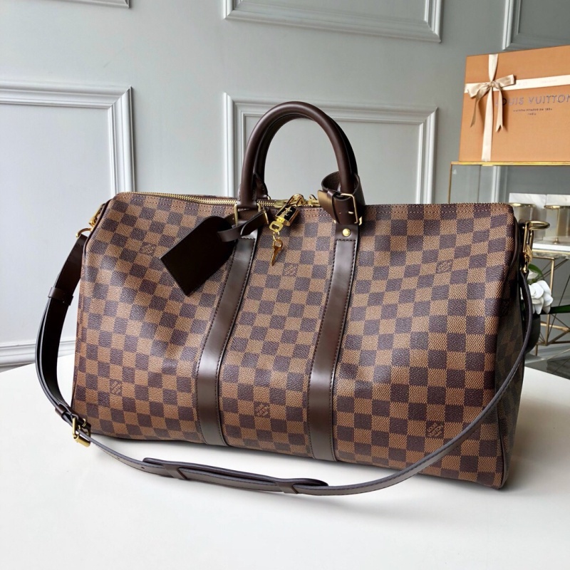 Louis Vuitton Keepall Bandoulière 45 Damier Ebene Canvas 17.7in/45cm LV N41428