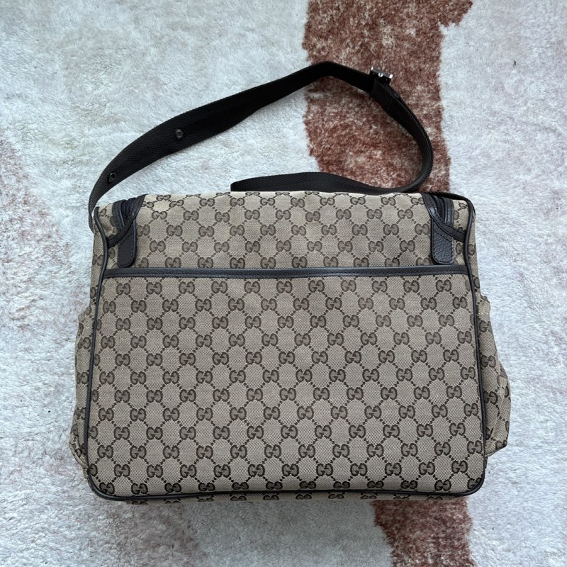 Gucci Original GG Baby Changing Bag Brown For Women, Women’s Bags 16.9in/43cm GG