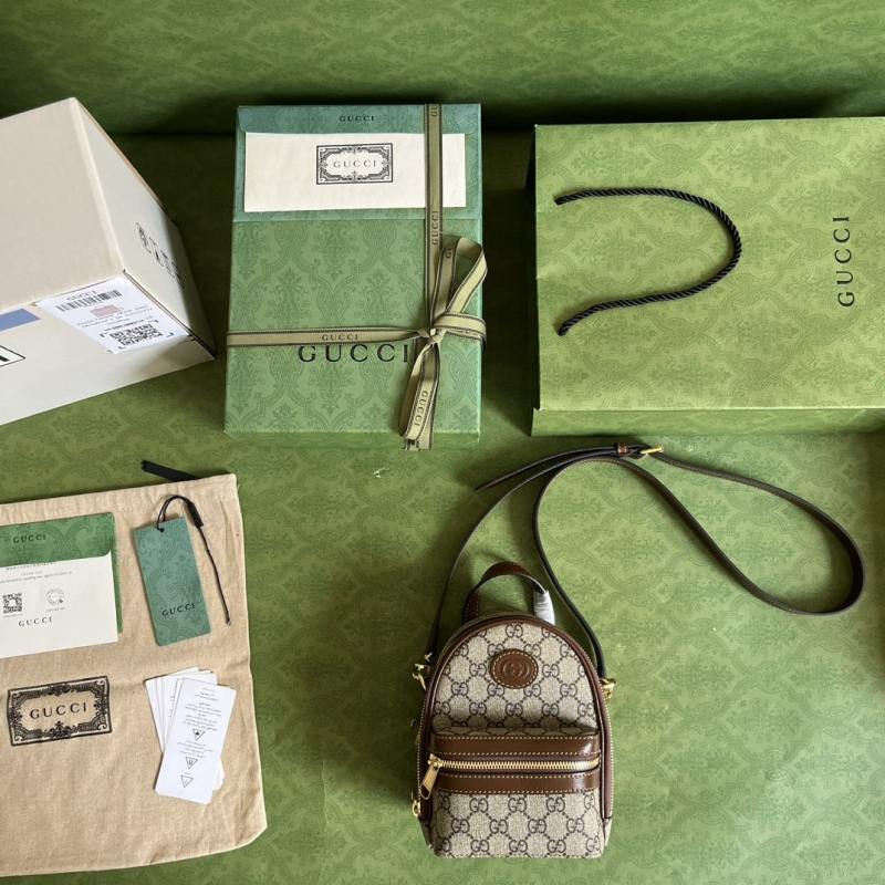 Gucci Multi-Function Bag Brown For Women 19cm / 7.5in