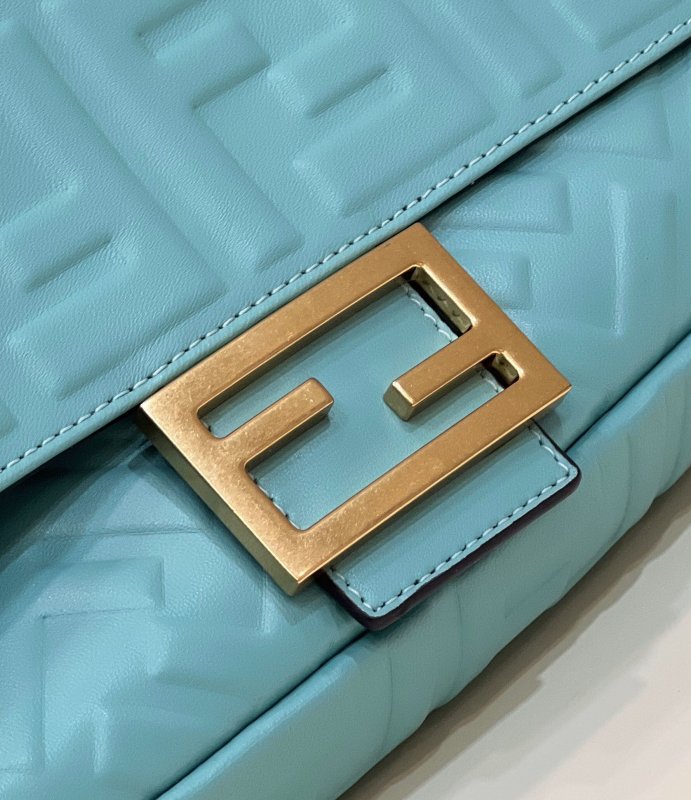 Fendi Baguette Teal For Women, Women’s Handbags, Shoulder And Crossbody Bags 10.6in/27cm FF 8BR600