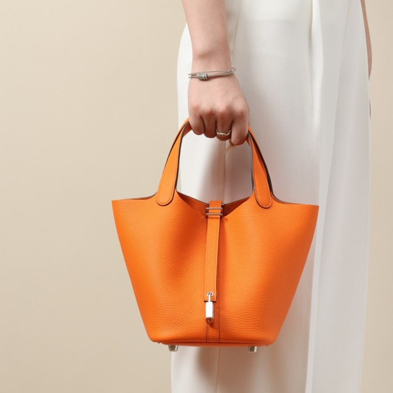 Hermes Picotin Lock 18 Bag Orange For Women 7.1in/18cm