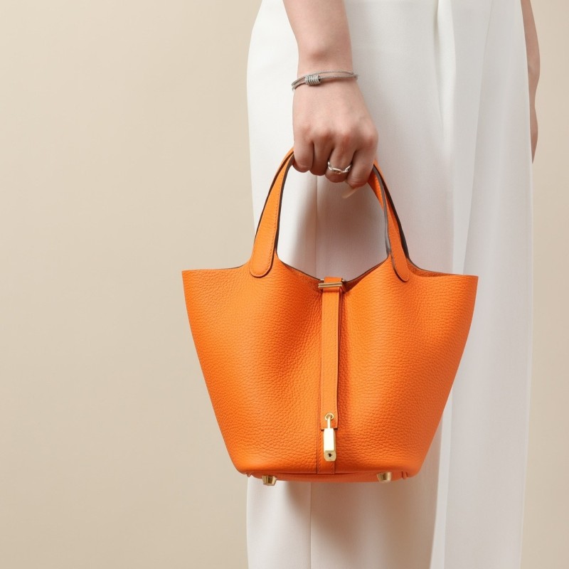 Hermes Picotin Lock 18 Bag Orange For Women 7.1in/18cm