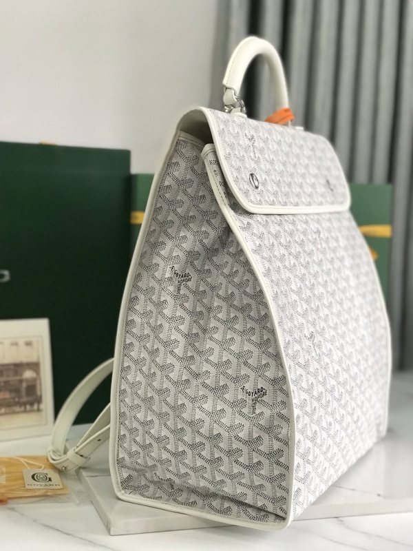 Goyard Saint Léger Backpack White For Women‎ 14.6in/37cm STLEGEMMLTY50CG50P