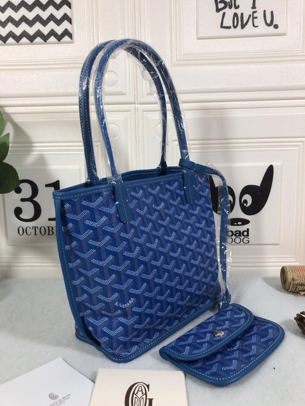 Goyard Anjou PM Bag Blue For Women‎ 7.9in/20cm