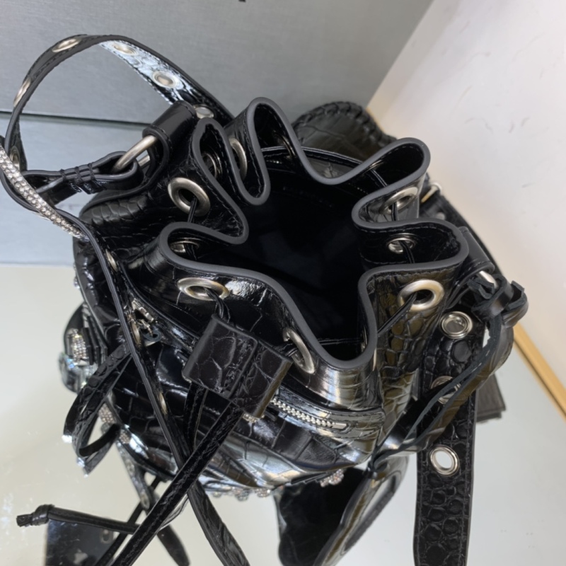 Balenciaga Le Cagole XS Bucket Bag Black For Women‎ 7.8in/19.8cm