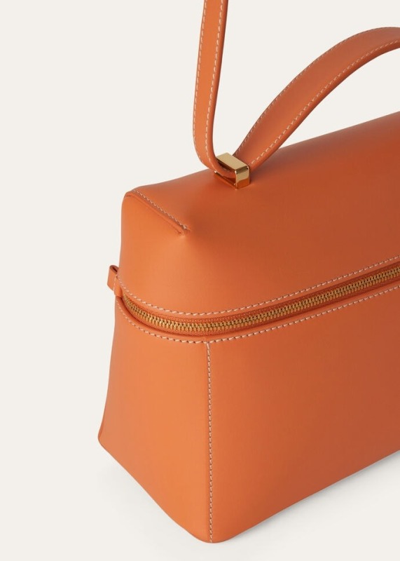 [True-to-ORIGINAL]Loro Piana Extra Bag L27 Cinnamon Orange For Women 10.6in/27cm FAN3462 L0AX