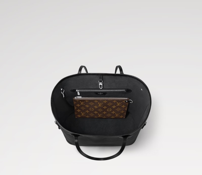 Louis Vuitton Neverfull MM Bag Black For Women 12.2in/31cm M11930