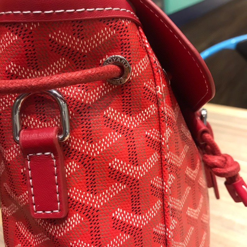 Goyard Alpin Mini Backpack Brugundy/Red/Blue For Women‎ 9.1in/23cm ALPIN2MINTY33CL33P