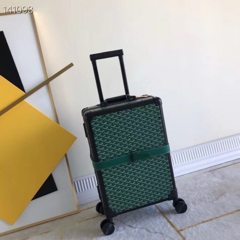 Goyard Bourget PM Trolley Case Green For Women‎ 19.7in/50cm