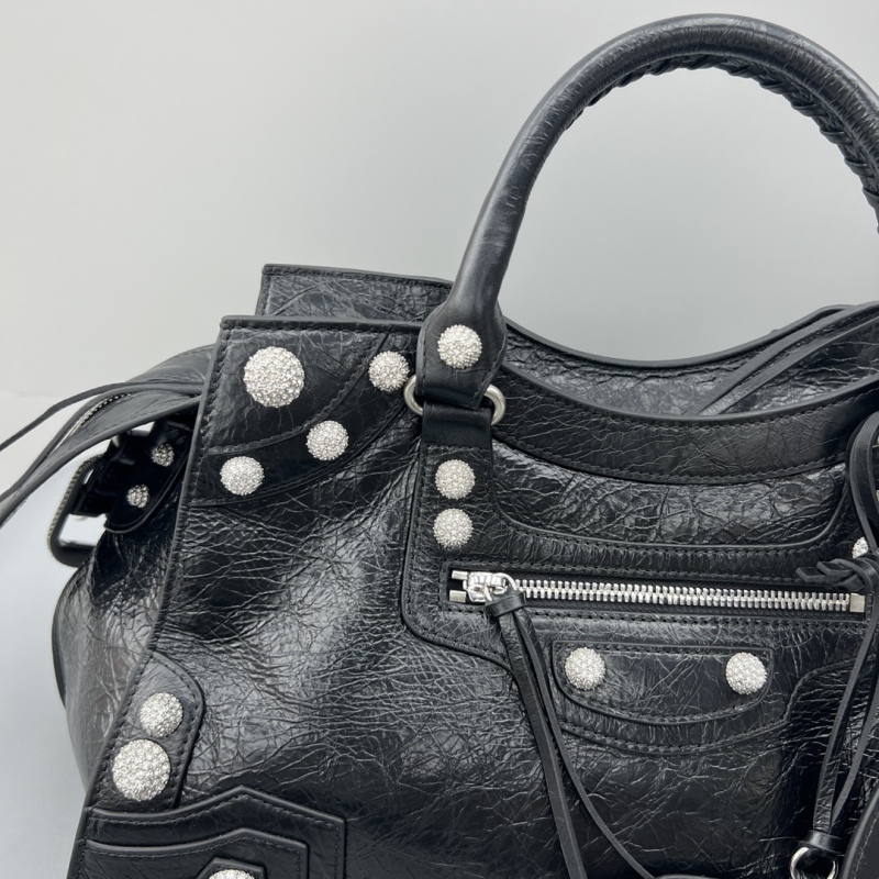 Balenciaga Neo Cagole City Handbag Black For Women‎ 15.3in/38.9cm