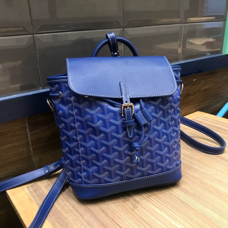 Goyard Alpin Mini Backpack Brugundy/Red/Blue For Women‎ 9.1in/23cm ALPIN2MINTY33CL33P
