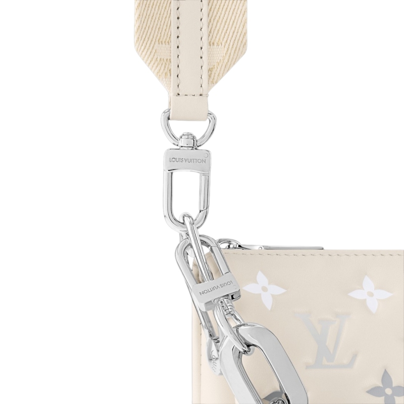 Louis Vuitton Coussin PM Handbag Cream/Gray For Women 10.2in/26cm M11986
