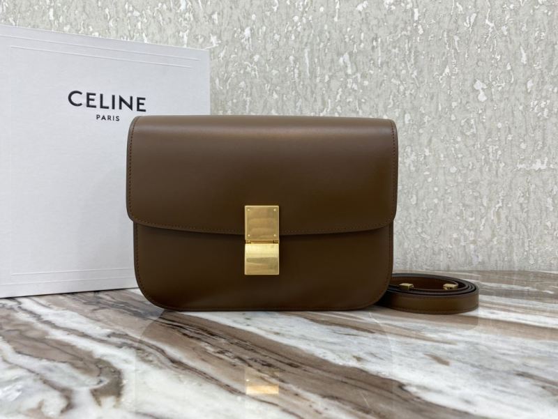 Celine Teen Classic Bag In Box Black/Brown/Red/Burgundy/Green/Dark Red For Women‎ 7in/18.5cm 192523DLS.38NO