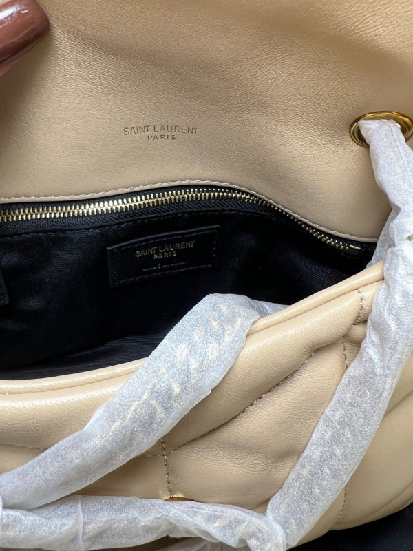[True-to-ORIGINAL] Saint Laurent Toy Puffer Dark Beige For Women 23cm/9cm – 7593371EL072721