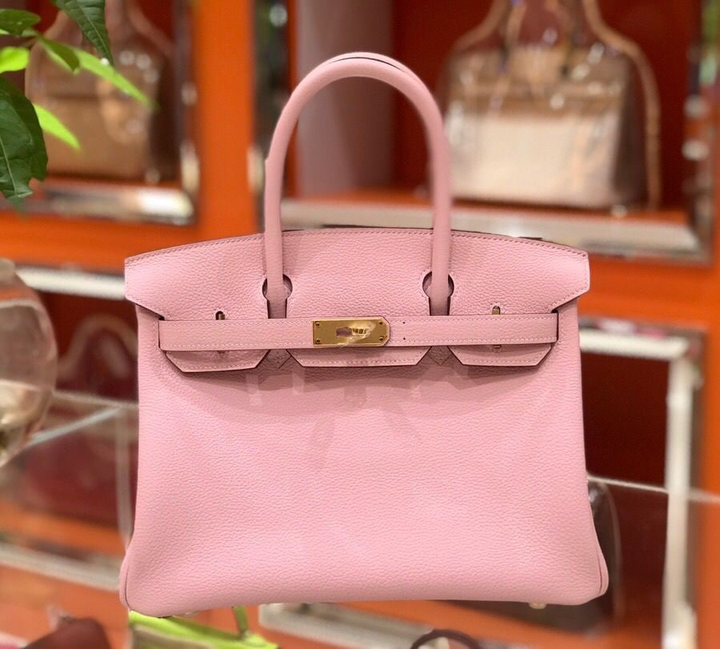 Hermes Birkin Pink For Women Silver Toned Hardware 9.8in/25cm