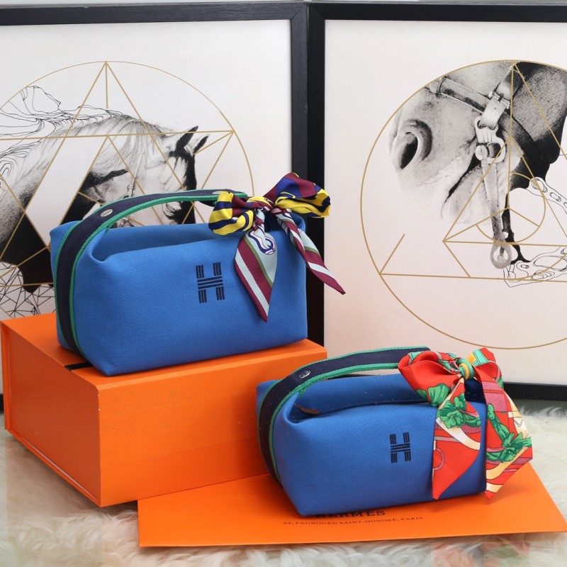Hermes Bride A Brac Case Blue Bag For Women, Women’s Handbags, Shoulder Bags 9.8in/25cm