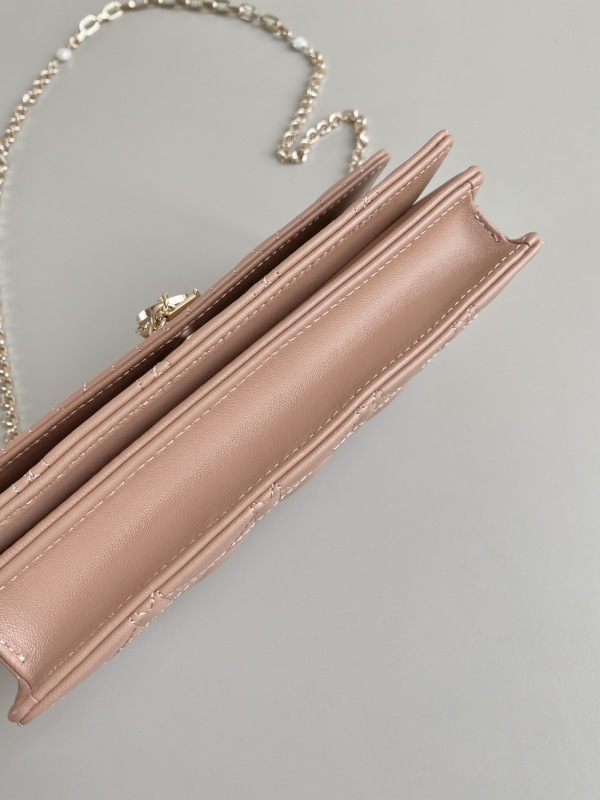 Dior Lady Top Handle Clutch Beige/Black/White For Women 8.5in/21cm S0980ONMJ_M49P