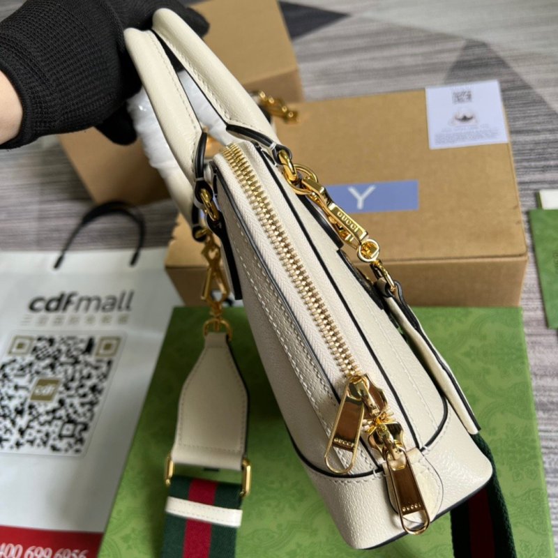 Gucci x Adidas Horsebit 1955 Mini Bag White For Women, Women’s Bags 7.9in/20cm GG‎ ‎677212 U3ZDG 8727