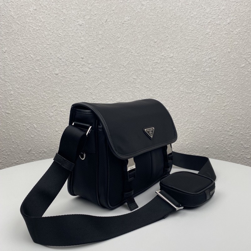Prada Small Saffiano Shoulder Bag Black For Women 10.2 in / 26 cm