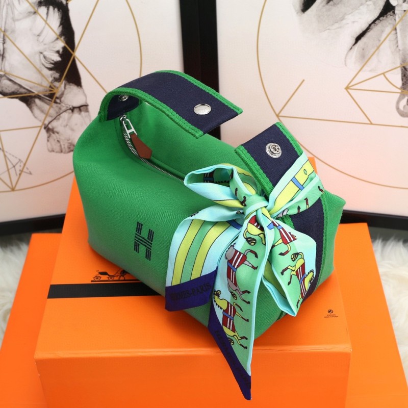 Hermes Bride A Brac Case Green Bag For Women, Women’s Handbags, Shoulder Bags 9.8in/25cm