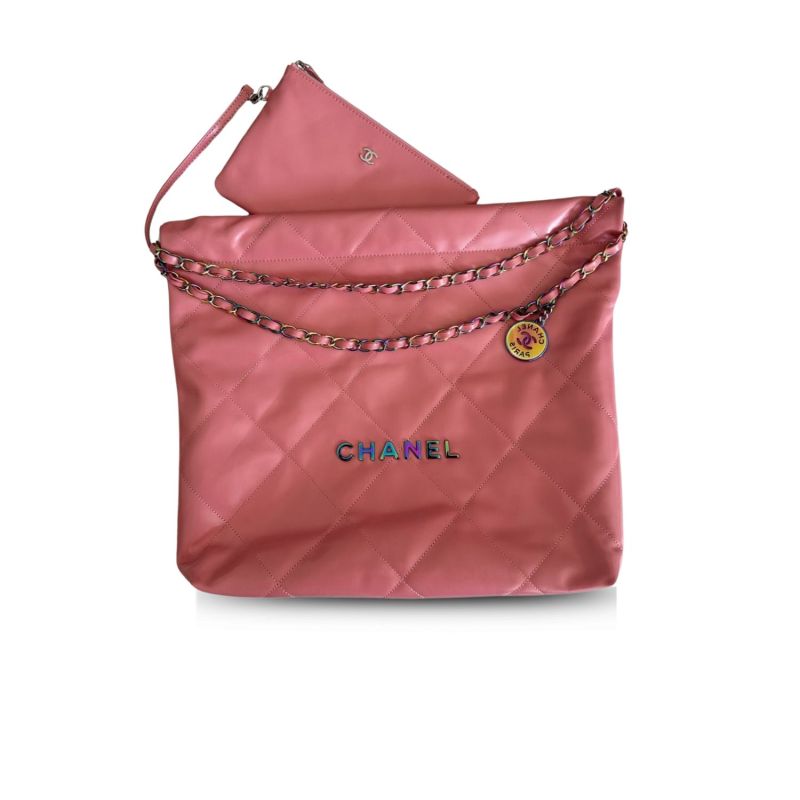 Chanel 22 Handbag Pink For Women 42cm / 16.4in AS3261