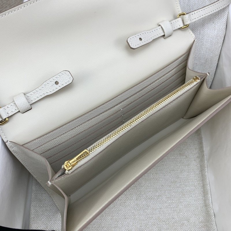 Hermes Constance Long Togo Wallet White, Gold Toned Hardware Bag For Women, Women’s Handbags, Shoulder Bags 8.1in/21cm