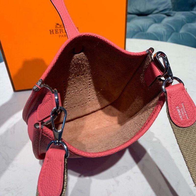 Hermes Mini Evelyne Pink For Women 7.8in/20cm
