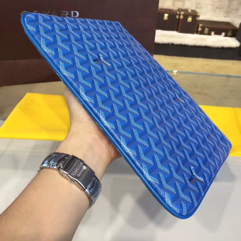 Goyard Senat MM Pocket Green/Blue/Black For Women‎ 11.8in/30cm SENAT2MMLTY09CL09P
