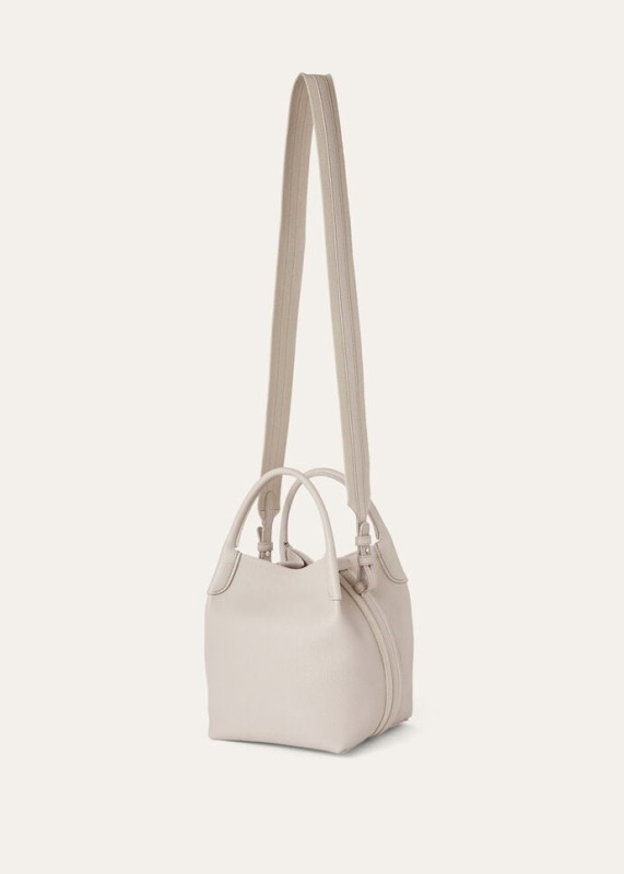 [True-to-ORIGINAL]Loro Piana Small Bale Bag Dust Stone For Women 6.7 in/ 17 cm FAN8964 M0P7