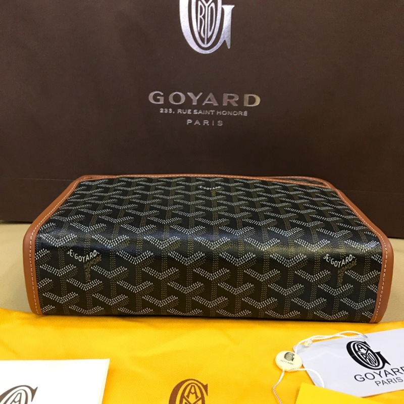 Goyard Jouvence GM Toiletry Bag White/Brown For Women‎ 11.6in/29.5cm JOUVENGMLTY01CL03P