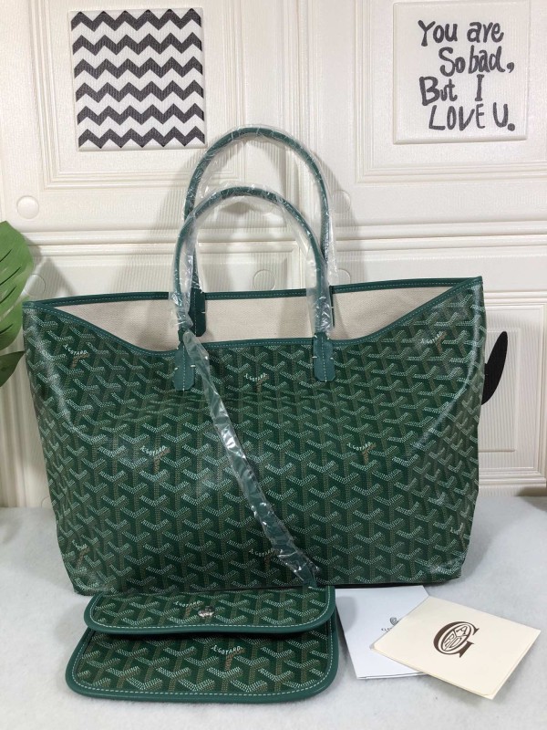 Goyard Saint Louis Gm Bag Green For Women‎ 15.7in/40cm STLOUIGMLTY09CL09P
