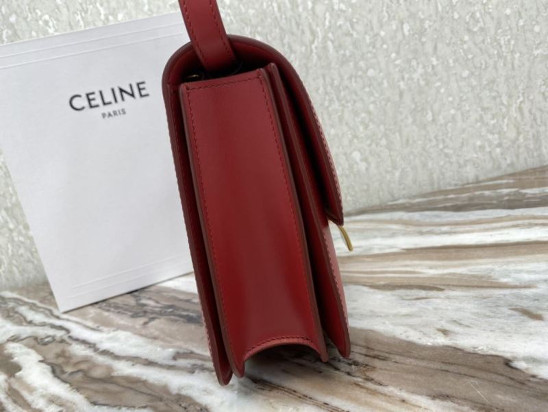 Celine Teen Classic Bag In Box Black/Brown/Red/Burgundy/Green/Dark Red For Women‎ 7in/18.5cm 192523DLS.38NO